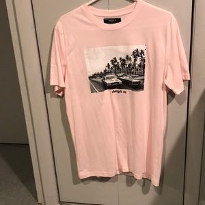 21 Men pink graphic T-shirt